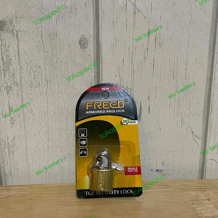 NEW Gembok kuning pres FREED 20 MM gembok koper 20mm