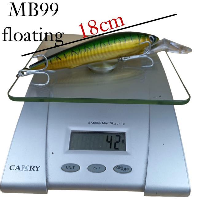 Maksima Fishing - Aquasite Umpan Minnow Besar Floating Mb99 18Cm 42 Gram Ikan Laut Lure Dengan