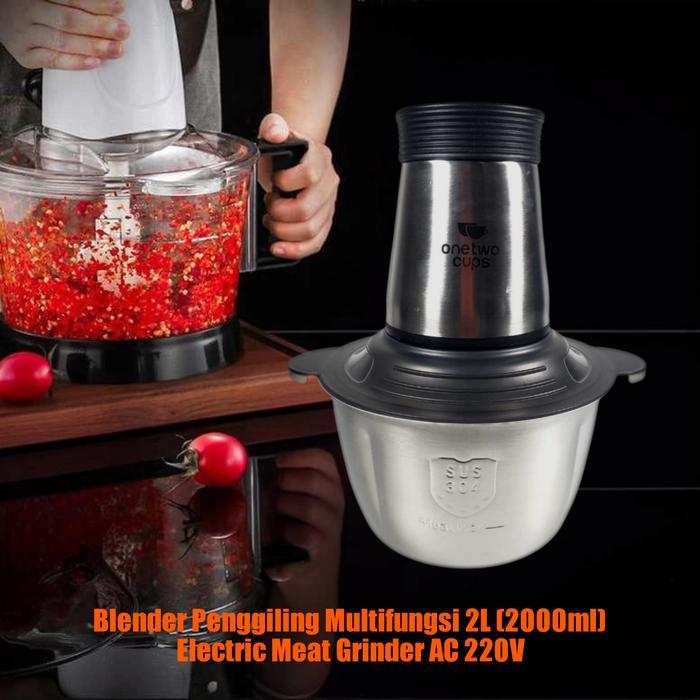 Blender Daging Kacang Cooper Portable Mini Chopper Stainless Kapsul