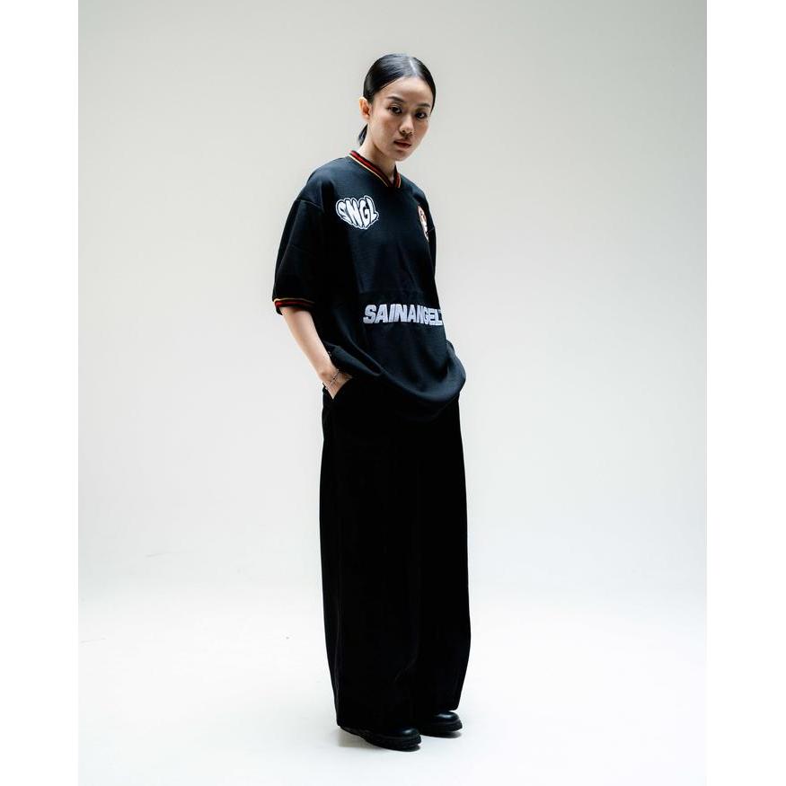 Sainangel Knitted Football Shirt Black