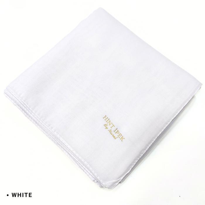 Hijab Voal POLOS Hint Ipek Basic Scarf - Segi empat 140x140 - White