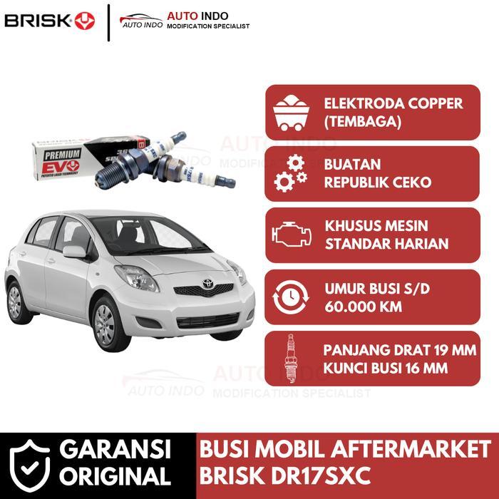 Busi Mobil Brisk Premium Evo Dr17Sxc Untuk Toyota Yaris Bakpao Garansi Ori Kunci Busi 16 Mm