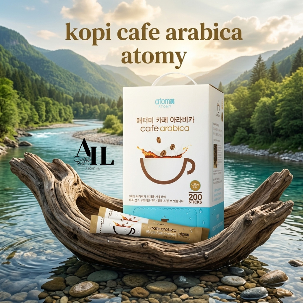 Atomy Cafe Arabica Viral Korea 50 Stik | Kopi Premium 3in1 Rasa Creamy Wangi Manis Rendah Kafein | B