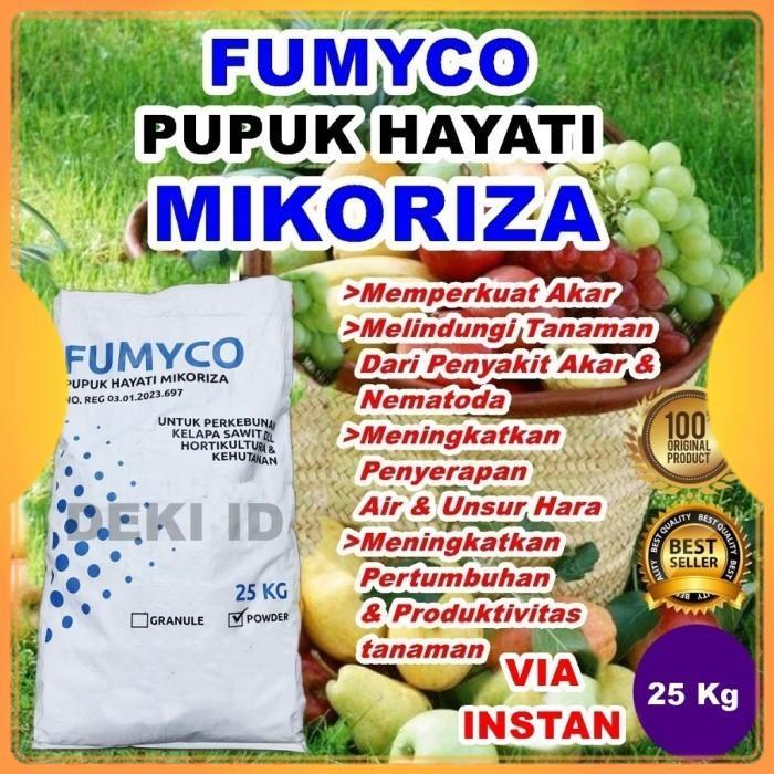 Fumyco Powder 25 Kg Via Instan Pupuk Mikoriza Agen Hayati Jamur Organi