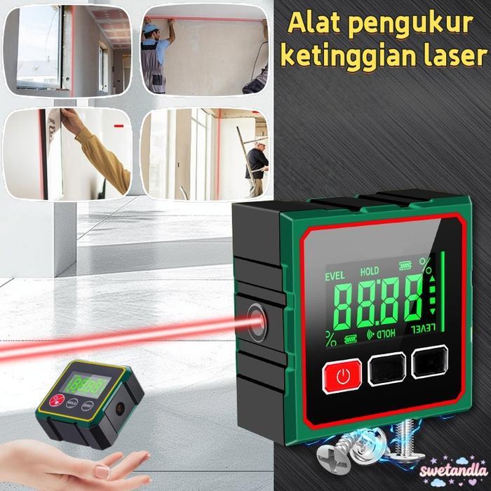 Laser Level Waterpass Laser Multifungsi Laser Waterpass Alat Meteran Digital Laser Tukang Bangunan /