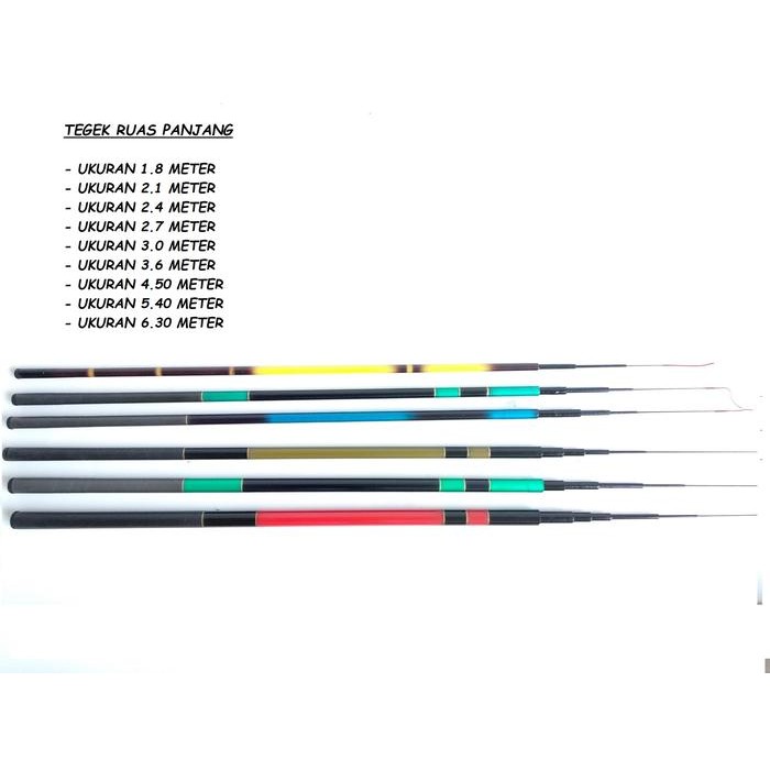 Maguro Fishiing - Tegek Pancing Ruas Panjang Bahan Carbon Mix Kualitas Import Dan Halus
