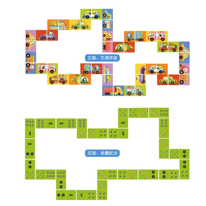 MIDEER DOMINO PUZZLE TRAFFIC - MAINAN EDUKASI MONTESSORI- MD3057-027