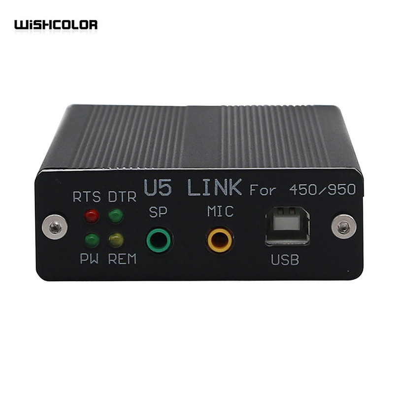 Wishcolor Usb Pc Linker Adapter Radio Connector For Yaesu Ft-450D Ft-950D Dx1200 Ft991 U5 Link + 5
