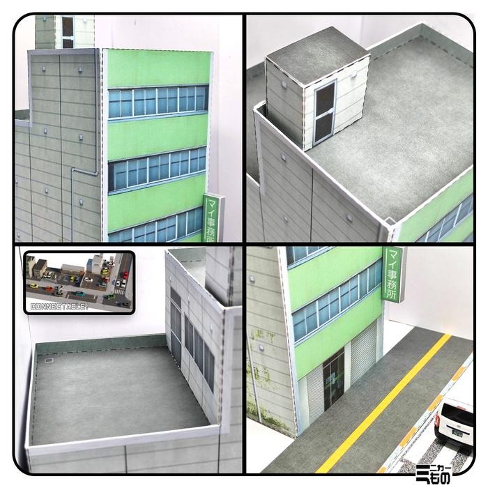 Diorama Papercraft Building -Myoffice-