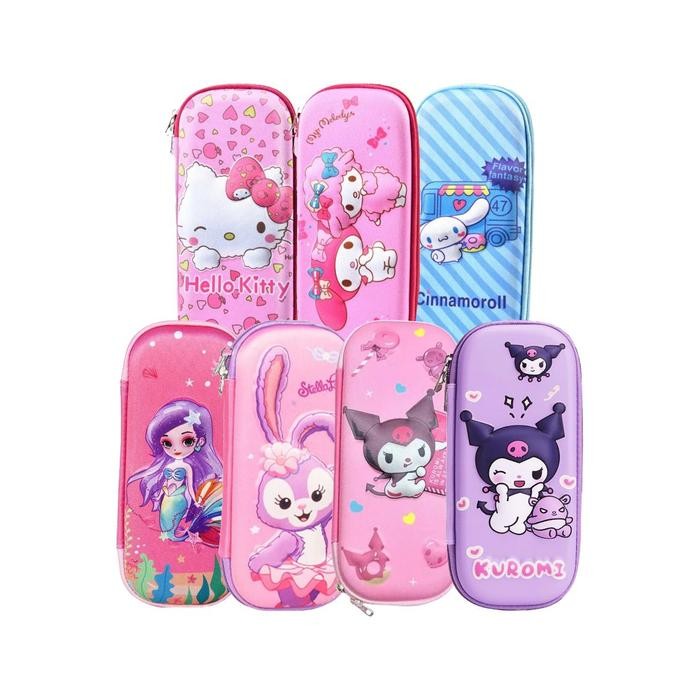 

Tempat Pensil Anak Gambar 3D Karakter Kotak Pensil Anak Sekolah Stationery