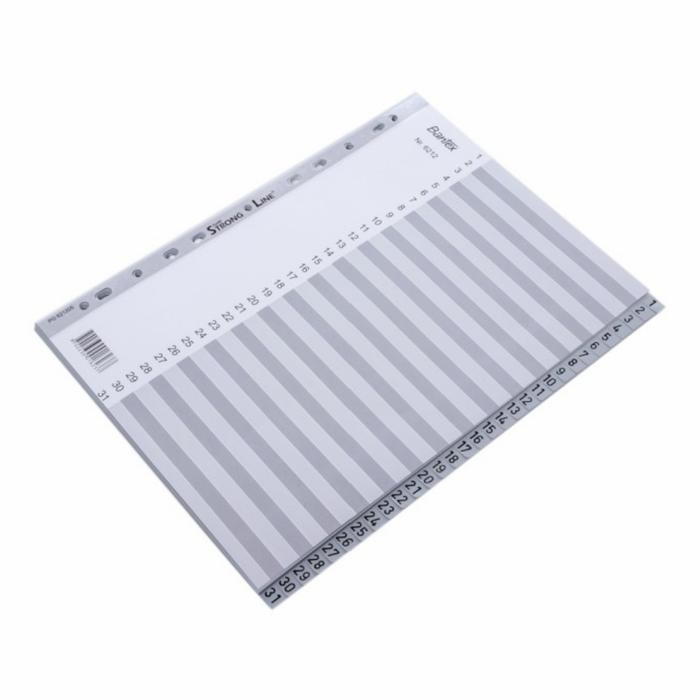 

Bantex Numerical Indexes A4 31 Pages (1-31 Index) #6212-05