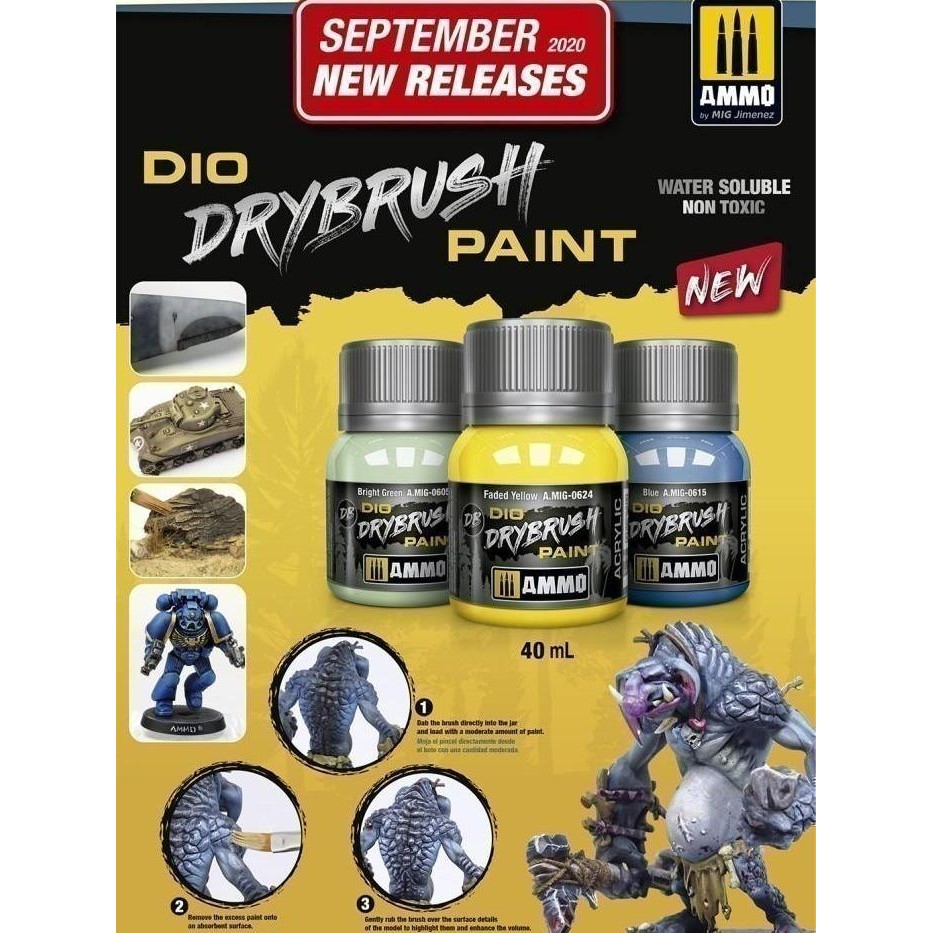 

Amig0636 : Light FleshDrybrush Paint Ammo (40Ml) Ammo Acrylic Weathering For Warhammer, Mecha, Model