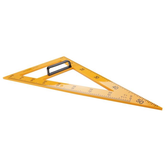 

Penggaris Jahit - Penggaris Pola Bahan/Kain/Badan Segitiga Siku 80 cm
