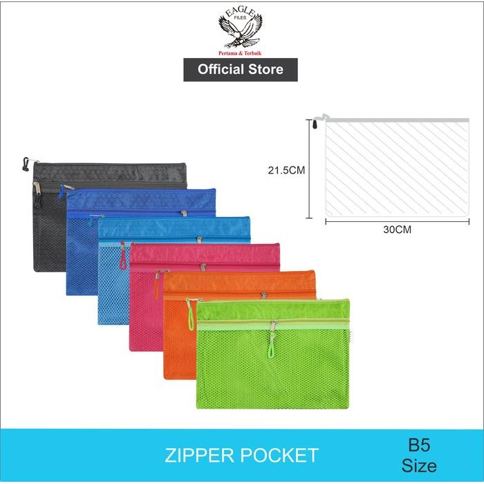 

EAGLE FILES Document Bag Tas Dokumen Resleting B5 E 295