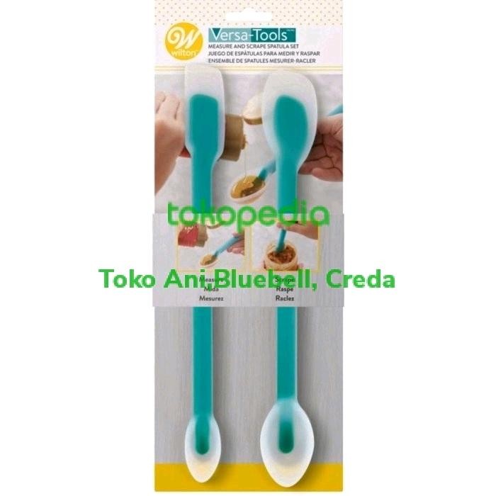NEW PRODUK WILTON MEASURE AND SCRAPE SPATULA SET DEVASHOPING09