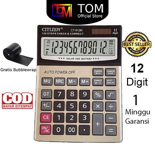 

Kalkulator CT-912M 12 Digit - Calculator Dual 2 Power