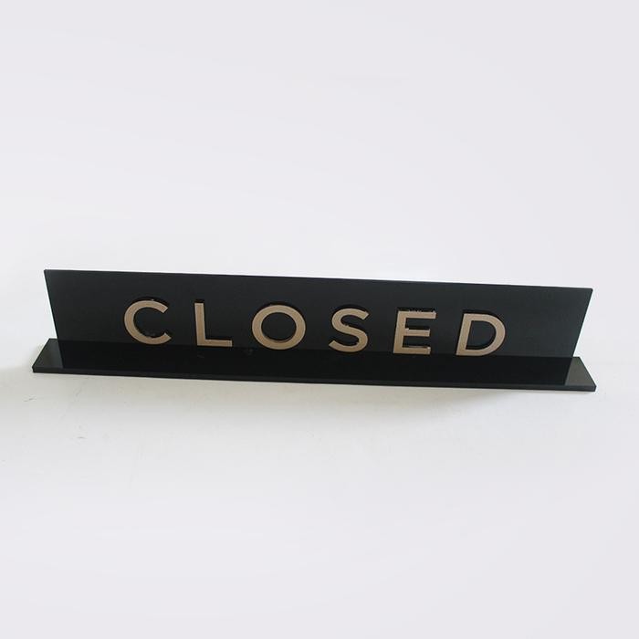 

SIGN AKRILIK MEJA CLOSED SIGN ACRYLIC STANDING SIGN ACRYLIC OFFICE