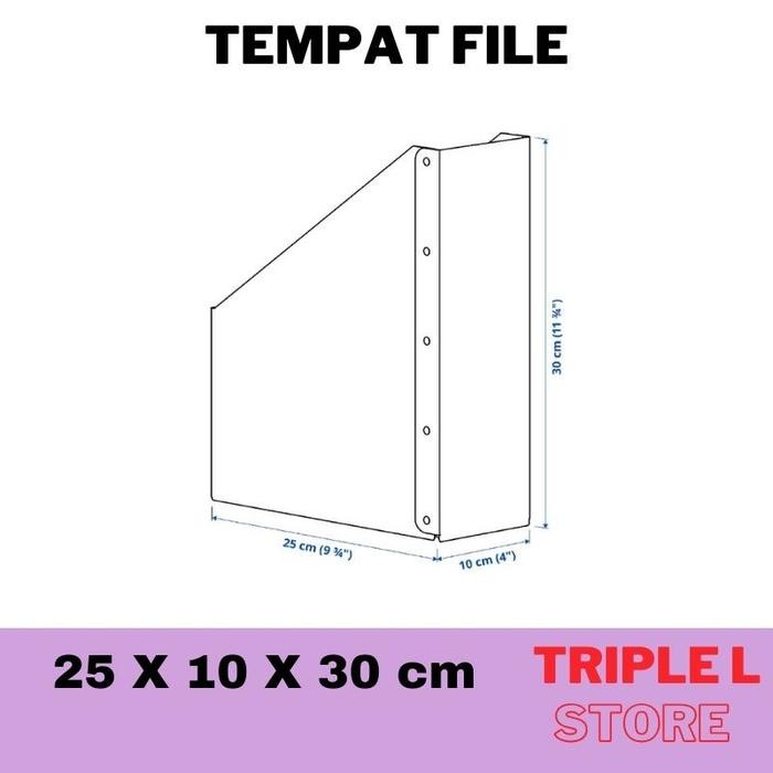 

TEMPAT FILE DOKUMEN RAK FILE ORGANIZER BOX FILE MAJALAH 2 PCS
