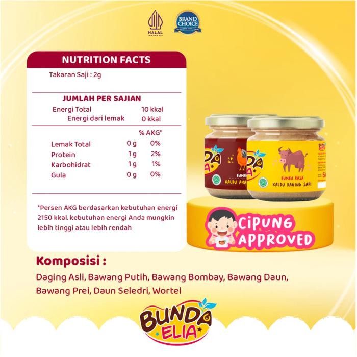 

Bumbu Bunda By Elia Kaldu Mpasi Bubuk Ayam Sapi Mpasi Bayi Bb Booster Non Msg Lengkap Terlaris