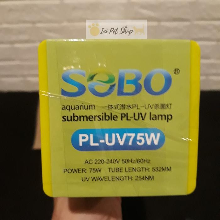 LAMPU UV KOLAM IKAN SOBO PL UV 75 WATT