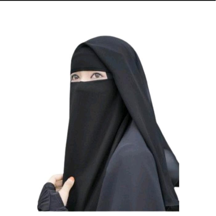 ASLI CADAR YAMAN 2LAYER SIFON FINE CADAR ARAB/NIQOB P Nyaman Panjang burqa hijab READY STOCK
