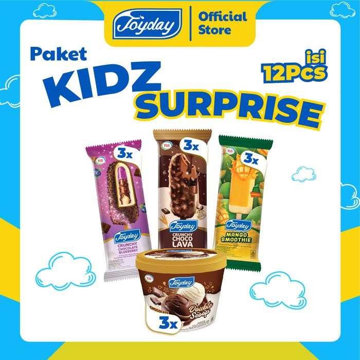

Pilihan- Joyday Ice Cream Paket Kidz Surprise - Isi 12 Pcs Eskrim Mix [Hanya Instan -