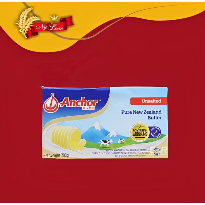 

Pilihan- Anchor Unsalted Butter 200 Gram (Gojek/Grab Only)