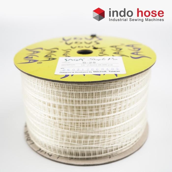 

INDOHOSE SAGA STAPLE PIN S-25 13MM STRAPLER BANDROL MERK - 1 ROLL