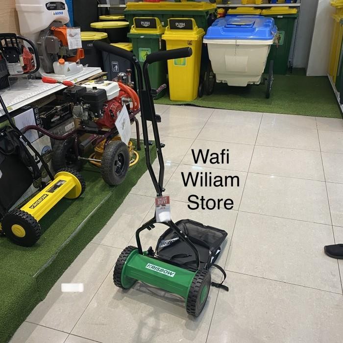 Krisbow Mesin Potong Rumput Dorong Manual 15 inch/Hand Push Reel Mower