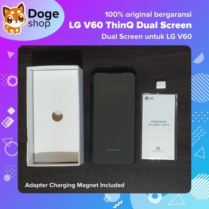 DUAL SCREEN LG V60 SECONDARY SCREEN INCLUDE ADAPTER CHARGING LAYAR ORIGINAL QUALITY