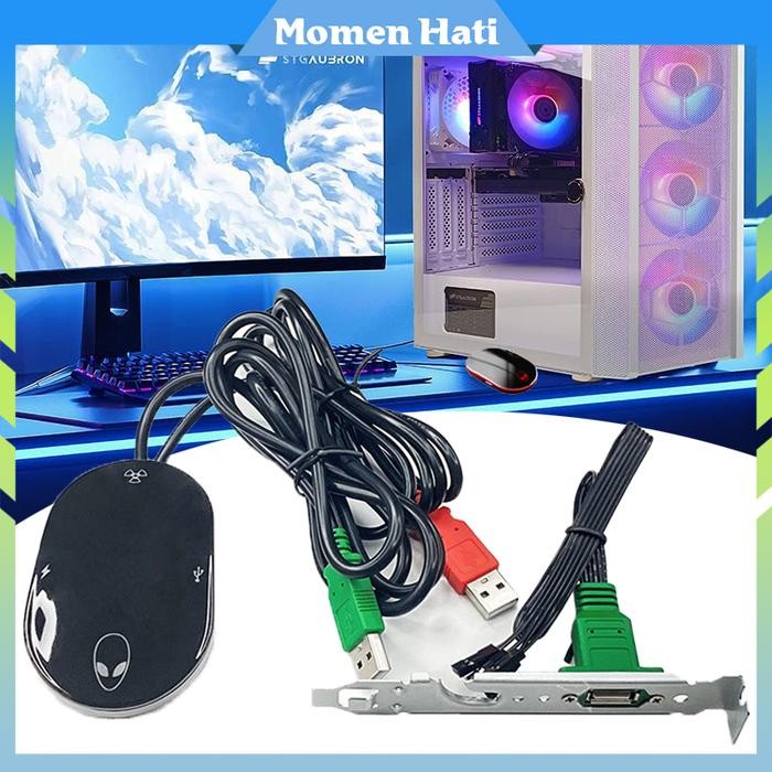 SALE 1SET KABEL TOMBOL POWER PC RESET UNTUK ANTI PENCURI WARNET DAN PRIBADI