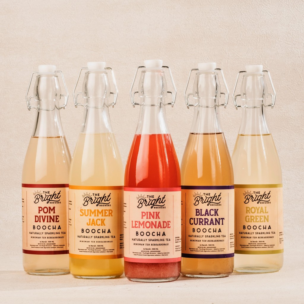

Paket Kombucha Bundle 5 Botol Sparkling Tea - Minuman Teh Fermentasi