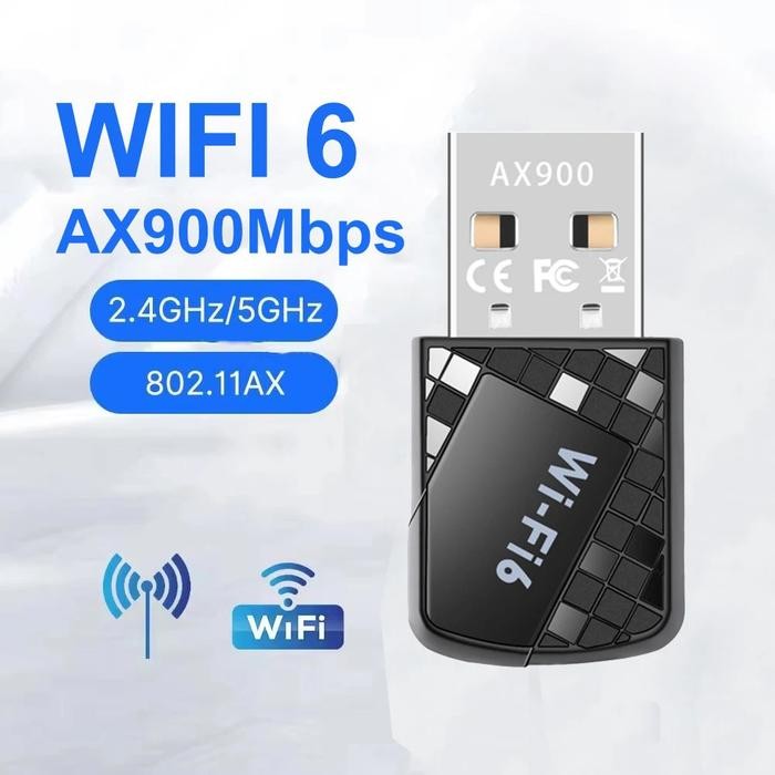 WiFi 6 (AX913) USB Adapter 2.4G&5GHz 900Mbps Network Card Wireless USB Dongle Receiver For Win