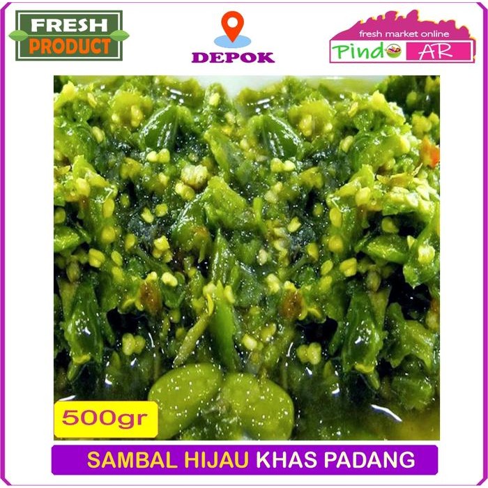 

Pilihan- Sambal Ijo Mentah / Sambal Hijau Giling Khas Padang