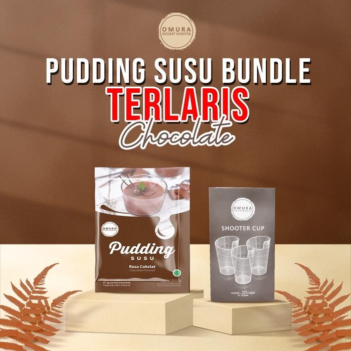 

[BUNDLE] Omura Dessert Pudding Susu Chocolate / Cokelat & Shooter Cup