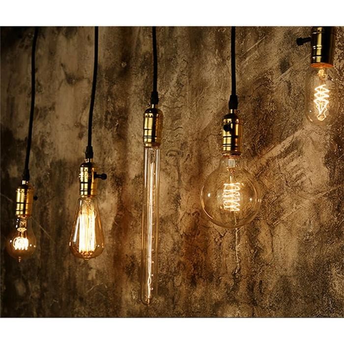 New Bohlam lampu LED Edison / Filament ST64 Kuning Lampu Cafe