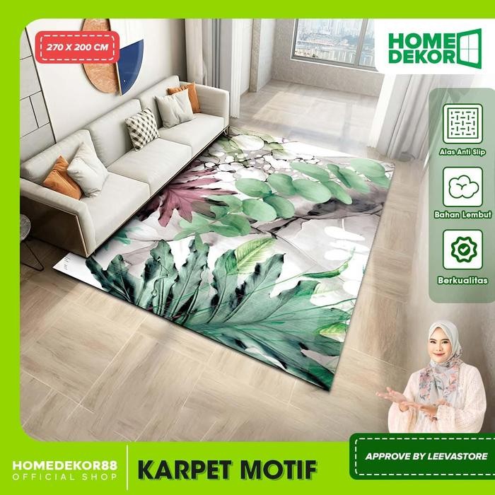 Pilihan- Homedekor X Leevastore Karpet Lantai 200 X 270 Cm Karpet Dengan Karet Anti Slip