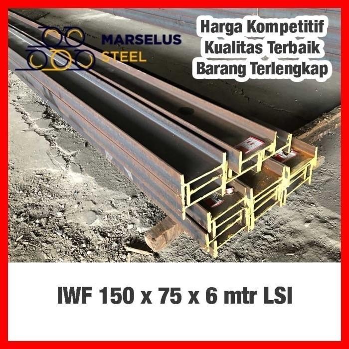 Order Pak Bagas WF 150 x 75 x 6 mtr SNI Lautan Steel / Besi IWF 150 Wide Flange Beam + Ongkos potong