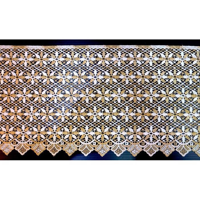 Kain Renda Bordir Giper - ((Glv-6051) Bunga Besar - 2 Tone