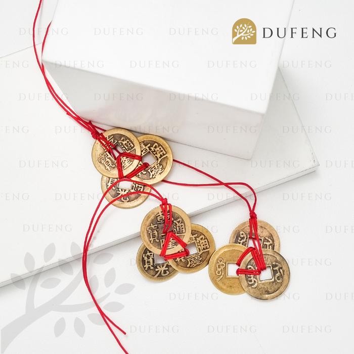 Koin Coin Cina China Ikat 3 Pembawa Rejeki dan Keberuntungan Fengshui