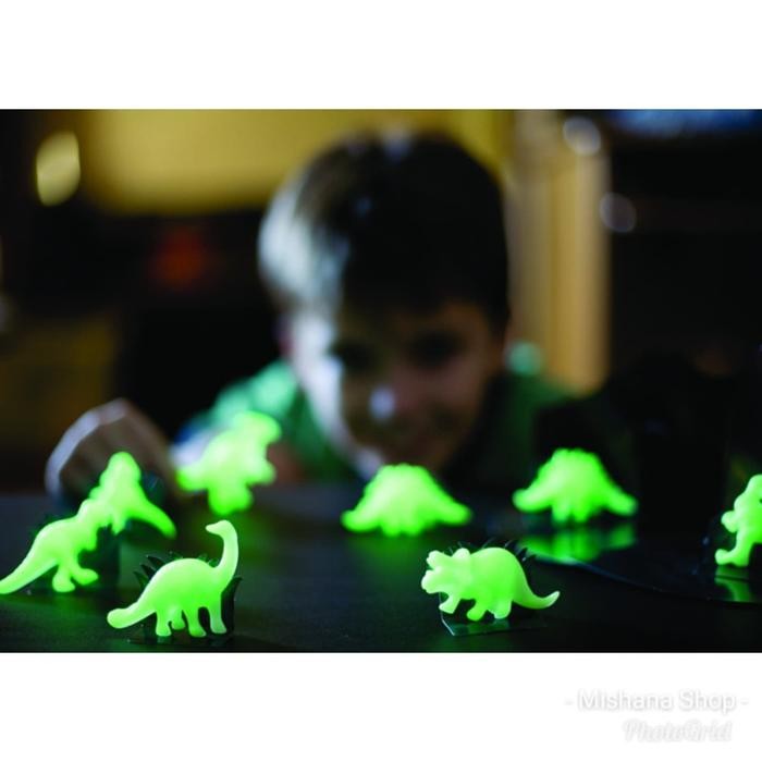 4M Sticker Glow In The Dark 3D Dinosaurus Stiker Dinding Rumah