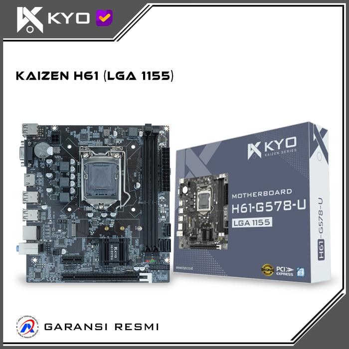 Asrock Computer - Kyo Kaizen H61 Lga1155 Ddr3 H61 Mainboard Mobo H61