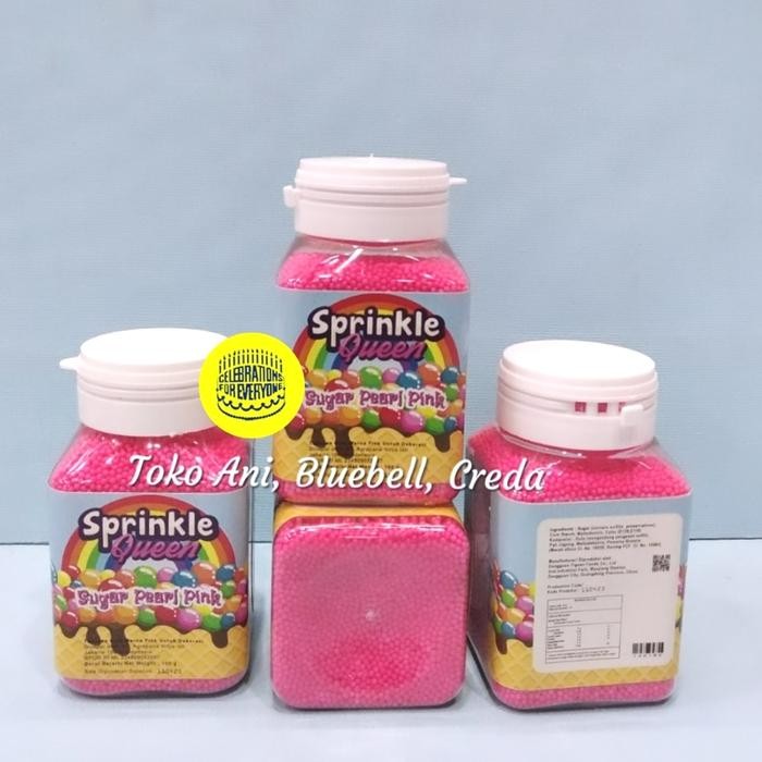 

Stok Baru Sprinkle pink nonpareils 100gr