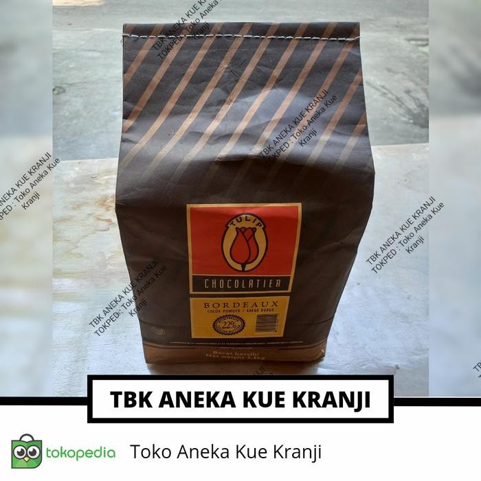 

Stok Baru Coklat Bubuk Tulip Bordeaux 22% isi 250 gram/Cocoa Powder/Kakao Bubuk