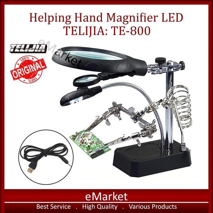 

SALE Penjepit PCB LED TELIJIA TE-800 ORIGINAL / Holder Kaca Pembesar Lampu