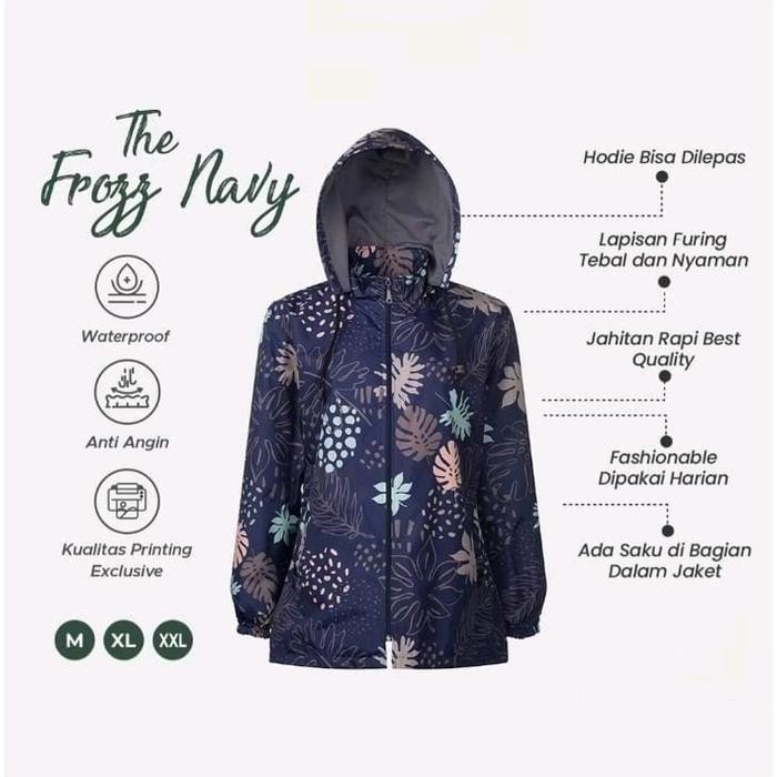 ASLI JUMBO XXXL dan XXXXL jaket parka wanita motif FullPrinting Parasut premium Bandung Fit Kerja
