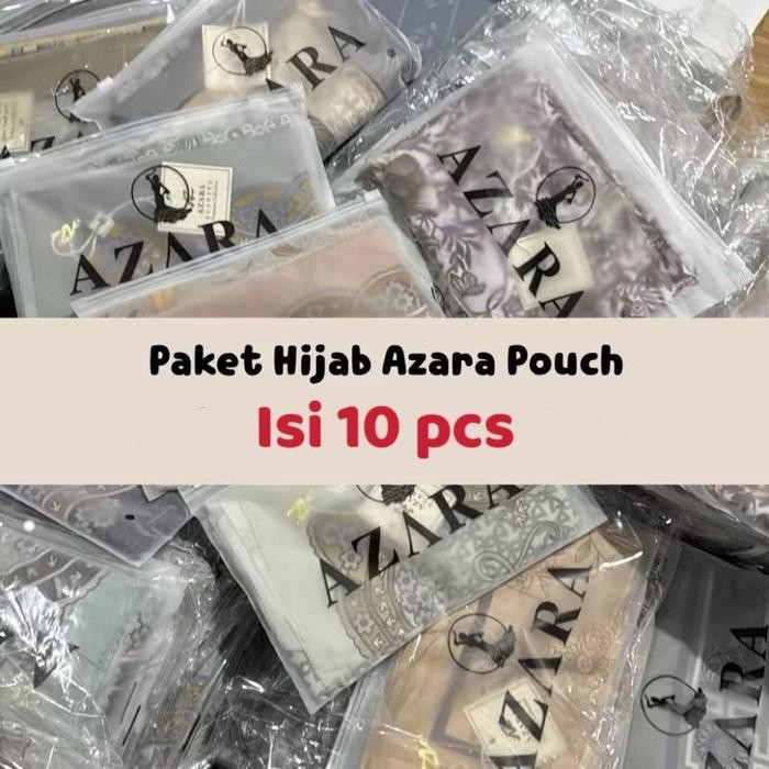 Pilihan- Grosir Paket Usaha (Azara Pouch Isi 10 Pcs) / Hijab Motif Azara / Hijab Motif Pouch