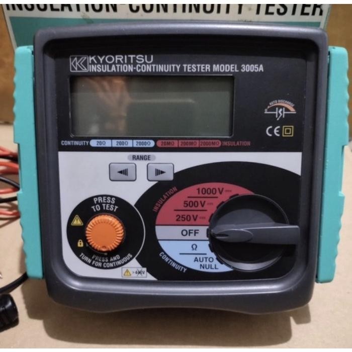 Merger instalasi KYORITSU 3005A insulation tester KYORITSU Original alat ukur instalasi listrik