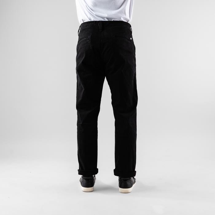 Oxygen Denim 709S Prime Chino Pants Straight Fit Stretch - Black (8012)