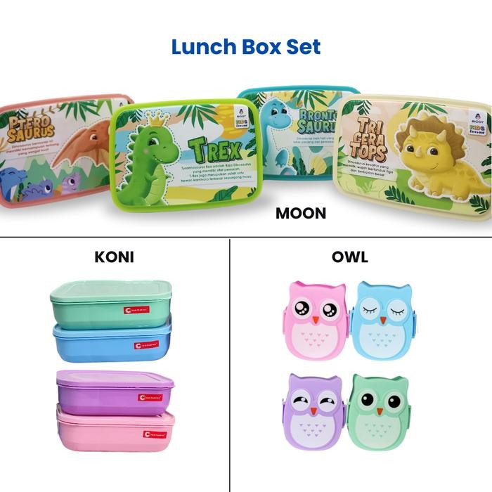 Lunch Box MOON Lunch Box KONI Lunch Box OWL Lunch Box Amalfi Biggy Alphabet Lunch Box Lucky Tempat